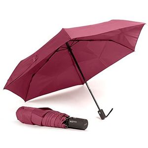 VOGUE - Opvouwbare paraplu MAGIC EASY FOLD (automatisch vouwen), met automatisch openen en sluiten, 100% Eco Rpet. Met gerecyclede plastic flessen, paraplu Wind Proff met UV-bescherming, Violeta