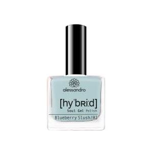 alessandro HYBRID lak Blueberry Slush - in pastelblauw - in slechts 3 stappen - perfecte nagels zonder LED -tot 10 dagen houd! 8 ml