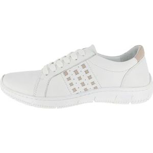 Andrea Conti Lage sneakers voor dames, wit, zilvergrijs., 36 EU