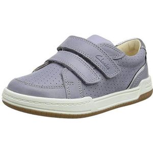 Clarks Fawn Solo K Sneakers voor meisjes, blauw, 31 EU