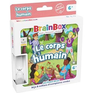Asmodee Bezzerwizzer BrainBox Het menselijk lichaam – geheugen- en observatiekaartenspel – familiespel – 6 jaar en ouder – 1 speler en ouder – Frans