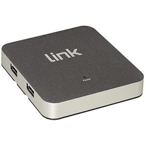 HUB - 4 Poorten USB 3.0 - Hub - Zwart - Inclusief USB-aansluitkabel 90 cm