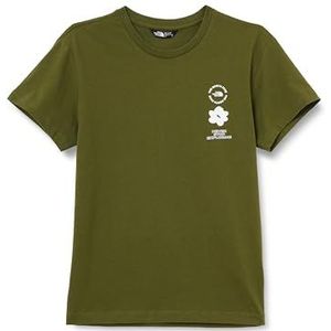 The North Face Flower Graphic Relaxed S/S T-Shirt voor meisjes Forest Olive 164
