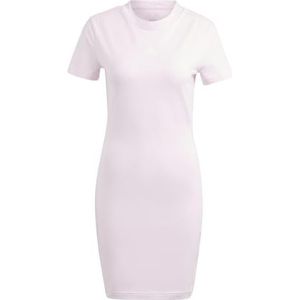 adidas Dames getailleerde jurk met gerecyclede print, XXS, Helder Roze, XXS