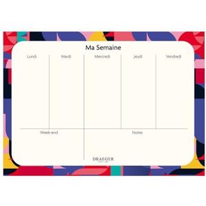 Draeger Paris Weekplanner 2025, 28 x 20 cm, 52 weken, 52 vellen afneembaar, FSC®-gecertificeerd papier, plantaardige inkt
