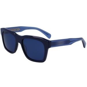 Salvatore Ferragamo Unisex SF1087SN zonnebril, 414 blauw, 56, blauw (414), 56