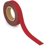 MAUL magnetisch etiketband beschrijf- en wisbaar, 10mtx30mm, rood