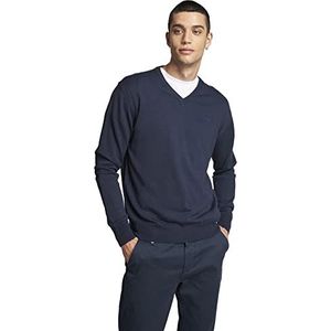 La Martina - V-neck sweater, Navy, Man, 4XL