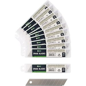 D.RECT - 100 Stuks Afbreekmesjes Fbreekmesjes Messen Groot 18mm 100 Mesjes Vervangmesjes voor Hobbymessen Afbreekmesjes Messen Hobbymessen Zakmessen
