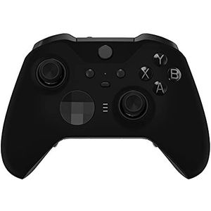eXtremeRate Voorste Schaal Cover voor Xbox One Elite Series 2 (Model 1797),Shell Case &Accent Rings Vervanging voor Xbox Elite Series 2 Wireless Core Controller-Zwart