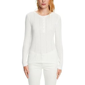 ESPRIT T-shirt voor dames, 110, gebroken wit., XXL