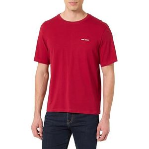 Pepe Jeans Heren M Basic Logo T-shirt, Rood (Tibetaans Rood), M, Rood (Tibetaans Rood), M