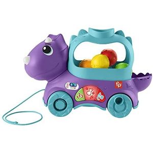 Fisher-Price Dinosaurus sleepspeelgoed met ballen, lichten en geluiden, voor baby's + 1 jaar (Mattel HNR52)