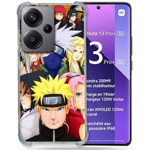 Cokitec Versterkte hoes voor Xiaomi Redmi Note 13 Pro Plus 5G Manga Naruto Team