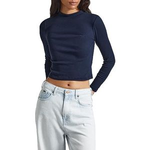 Pepe Jeans Winona Perkins T-shirt voor dames, Blauw (Dulwich), L