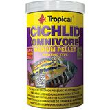 Tropical Cichlid Omnivore Medium Pellet 1000 ml / 360 g - voor grote en middelgrote omnivore cichliden