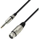 K3 BFV 0100 Microfoonkabel XLR vrouwelijk naar 6,3 mm jack stereo 1 m