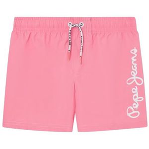 Pepe Jeans Logo zwemshorts voor jongens, roze (roze), 10 jaar, roze (roze roze), 10 Jaar