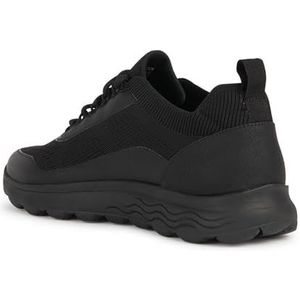 Geox U SPHERICA A Sneakers voor heren, zwart/zwart, 41 EU, zwart, 41 EU