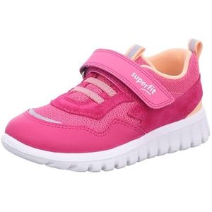 Superfit Sport7 Mini Sneakers voor meisjes, Roze Oranje 5510, 24 EU Weit