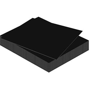 Kangaro Foamboard 50x70cm zwart - 3mm - 15 stuks - DIY voor handwerk, presentatie, modelbouw, passe-partout