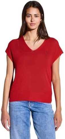 Street One - Gebreide Trui - Rood - Dames