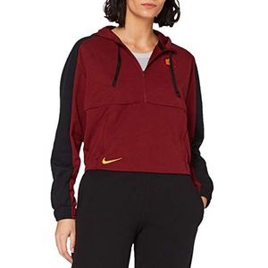 Nike Roma W NK DRY HOODIE PO dames-sweatshirt, team rood/zwart/(university goud) (No sponsor), FR (maat fabrikant: XS)
