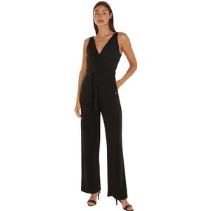 Tommy Hilfiger Dames WRAP Detail Jumpsuit Mouwloos, Zwart, XXL, Zwart, XXL