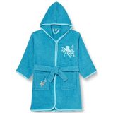 Playshoes Uniseks badstof badjas ochtendjas voor kinderen, Zeedieren, 98-104