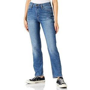 Lee Mom Straight Jeans, voor dames, blauw (Worn IN Luther ET), 26W / 33L