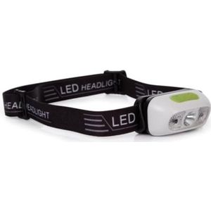 Perel led-hoofdlamp, helder witte led, aan/uit sensor, verschillende lichtmodi, oplaadbaar, USB, ideaal voor outdoor-activiteiten
