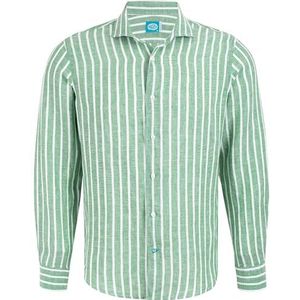 Panareha Men's Striped Linen Shirt AMALFI Green (S)