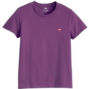 Levi's The Perfect Tee T-shirt voor dames, Plum Perfect, XXS