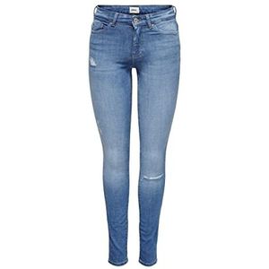 ONLY Onlanne K Life Mid SK DT DNM AGI387 Noos Jeans, Light Medium Blue Denim, S / 34 Dames