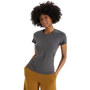 Icebreaker Dames Natural Blend Central Classic Korte Mouw T-shirt - Voor Dagelijks Gebruik, Sportschool & Training - Monsoon, XS