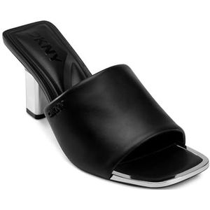 DKNY Dames Kelley-Peep Toe Mule Heeled Sandaal, zwart, 41 EU