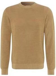 Brax Gebreide trui ronde halskameel, Effen