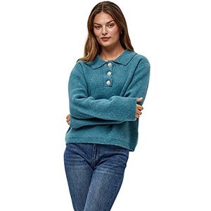 Peppercorn Jayda Trui met lange mouwen voor dames, Storm Blue Melange, XL