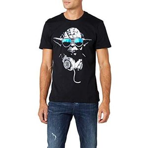 Star Wars Yoda Cool T-shirt zwart S 100% katoen Fan merch, Film