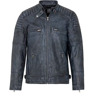 URBAN - 5884 Ralf - Leren Herenjas - Echt Schapenleer - Motard Stijl