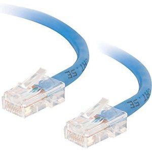 C2G 1M Cat5e netwerk Crossover Patch kabel. Xover Ethernet kabel, Peer-to-Peer Computer Lead. BLAUWE CAT5E PVC UTP