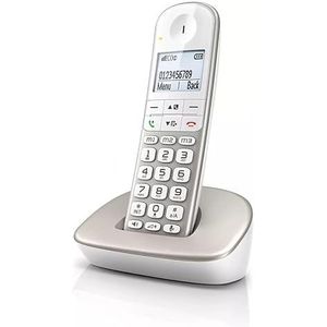 Draadloze Telefoon - Wit - Extra Groot Scherm - Handsfree