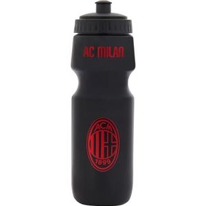 AC Milan Sport drinkfles van kunststof met logo, 700 ml, BPA-vrij, officieel product, zwart