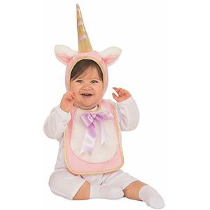 Rubie's Funny Kostuums 510518 slabbetjeskostuum C/hoed, eenhoorn, meerkleurig, 1-2 jaar, Meerkleurig, 1-2 ans