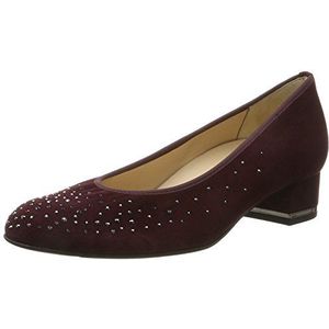 Hassia Vicenza, brede G-pumps voor dames, Rood Vino, 40 EU