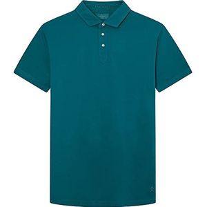 Hackett London Heren GMD Jersey Ss Polo Shirt, Zee Groen, M