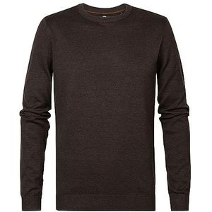 Petrol Industries Knitwear Basic pullover voor heren, Bruin (Seal Brown), 3XL