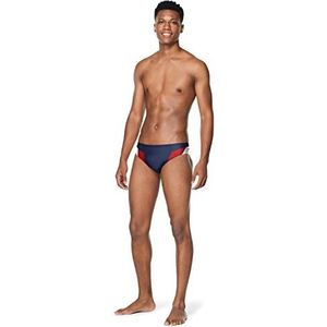 Speedo Men's Swimsuit Brief Endurance+ Splice Team Colors