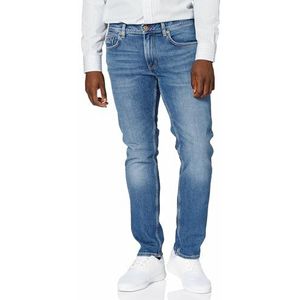 Tommy Hilfiger - Zwarte Straight Fit Jeans voor Heren - Essentiële Herenkleding - Core Denton Jeans voor Mannen UK - Klassieke Stijl Broek voor Mannen Gemaakt van Duurzame Materialen en Katoen, Denim