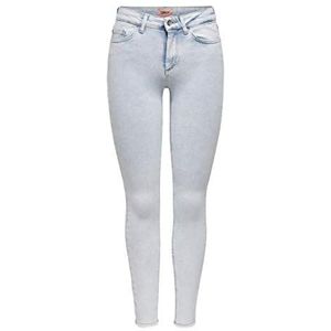 ONLY ONLBLUSH Skinny Jeans voor dames, middelhoge taille, skinny fit jeans, blauw (light blue denim), L / 30L